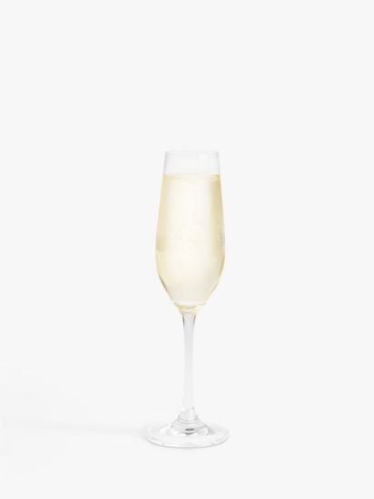 Studio Glass Champagne Flute, Set of 4, 210ml, Clear
