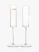 Champagne Flutes, Set of 2, 150ml, Clear